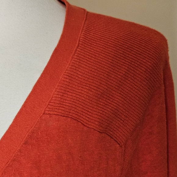 Anthropologie Moth Long Sleeve Button Up V-Neck Cardigan Size Slits Size Large - Picture 5 of 16